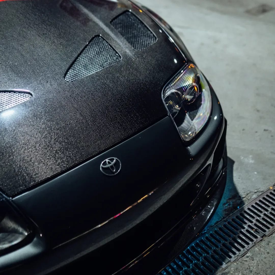 Carbon Series TRD Sports Signature Bonnet For Toyota Supra MK4