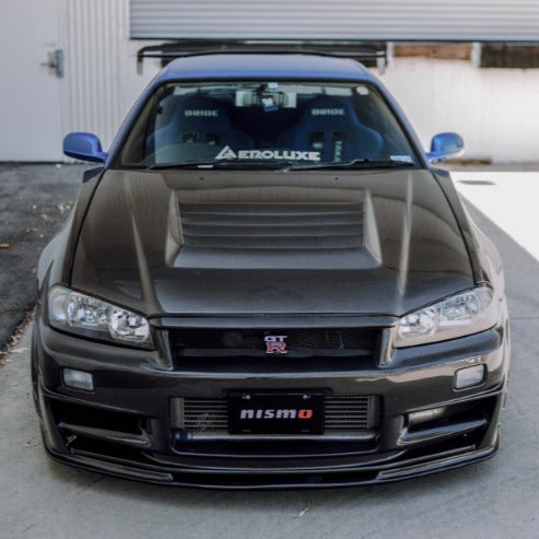 Carbon Series NISMO Signature Vented Bonnet For Nissan Skyline R34 GT-R