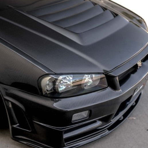 Carbon Series NISMO Signature Vented Bonnet For Nissan Skyline R34 GT-R