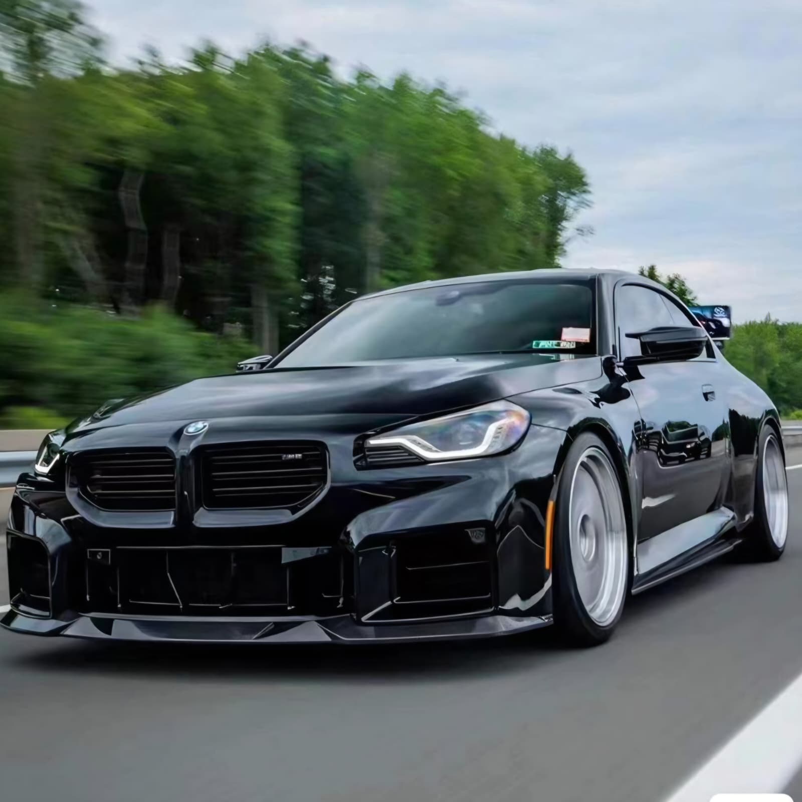 Carbon Series R44 Performance Signature Front Bumper Lip For BMW G87 M2