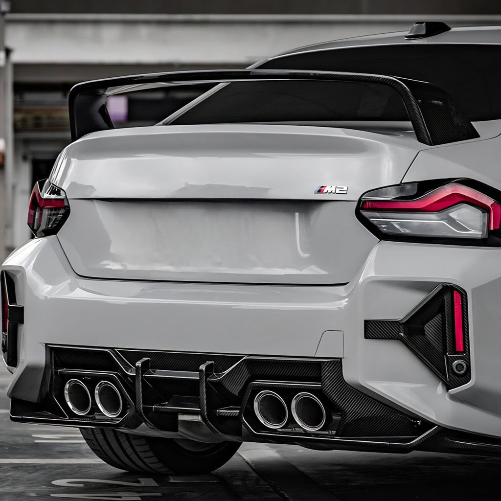 Carbon Series SooQoo Signature Rear Bumper Diffuser For BMW G87 M2