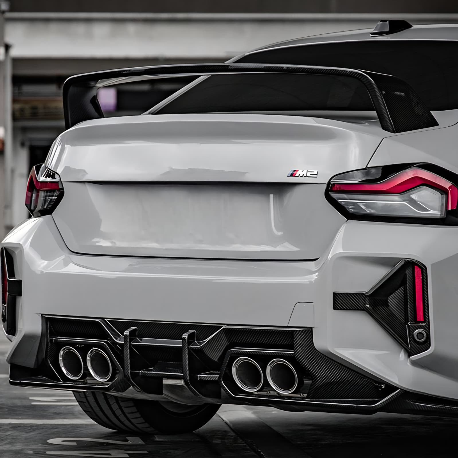 Carbon Series SooQoo Signature Rear Bumper Diffuser For BMW G87 M2