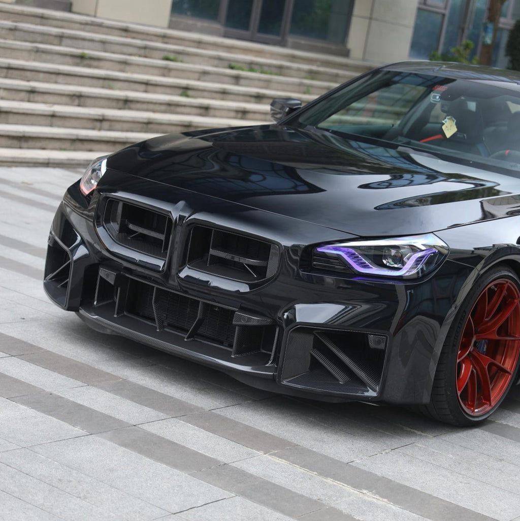 Carbon Series Front Bumper Lower Grille For BMW G87 M2