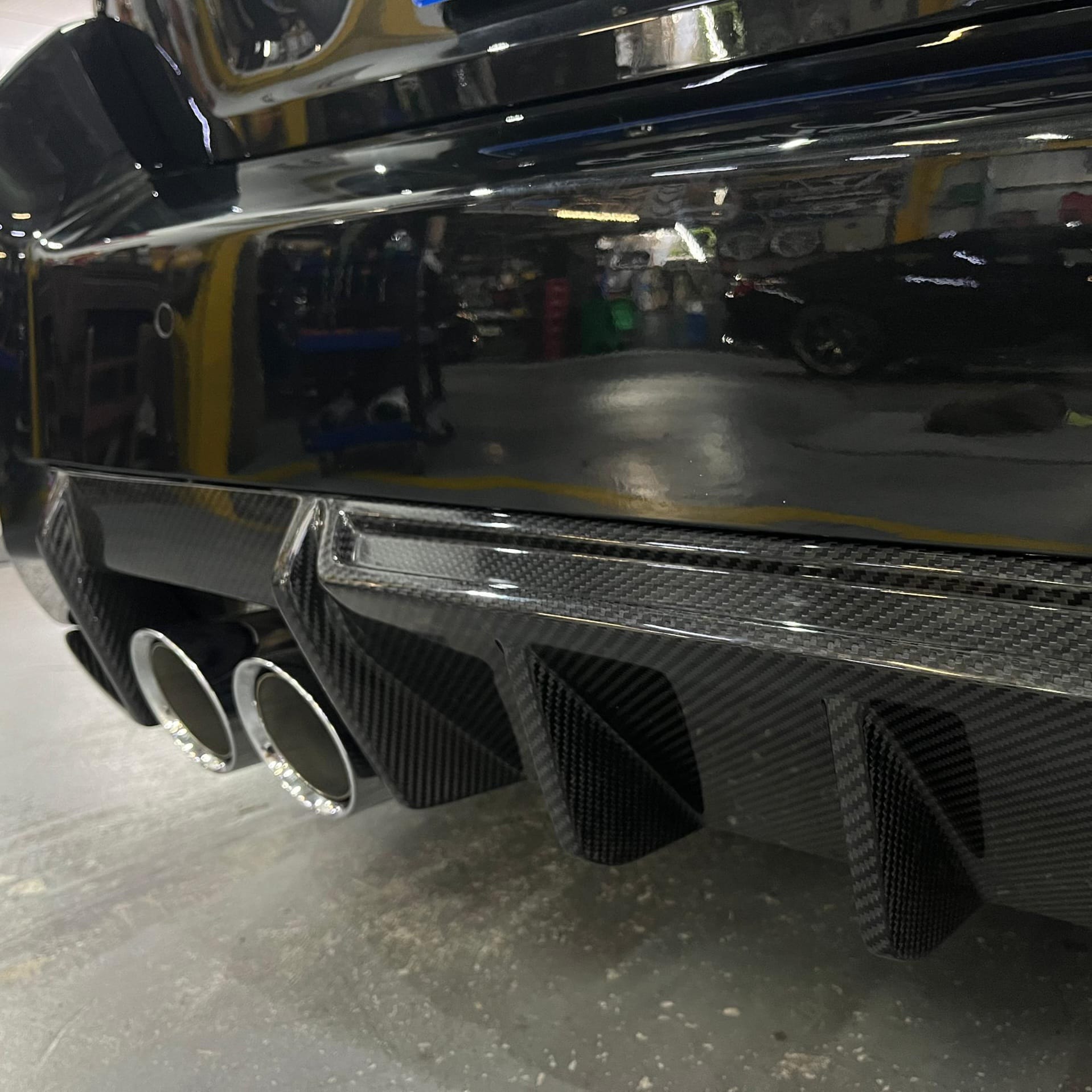 Carbon Series R44 Performance Signature Rear Bumper Diffuser For BMW G87 M2