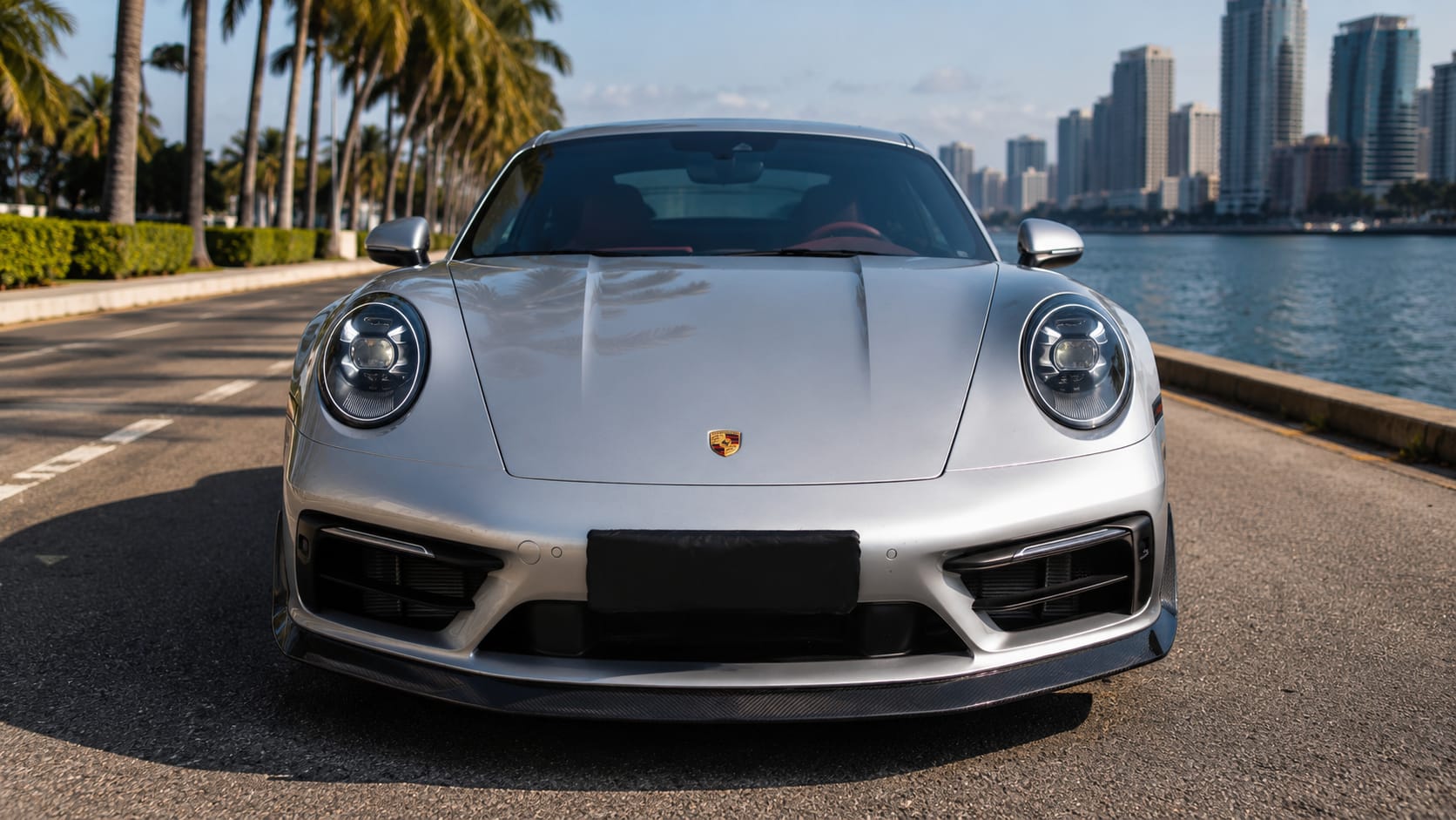 Carbon Series Amans Signature Front Bumper Lip For Porsche 911 (992)
