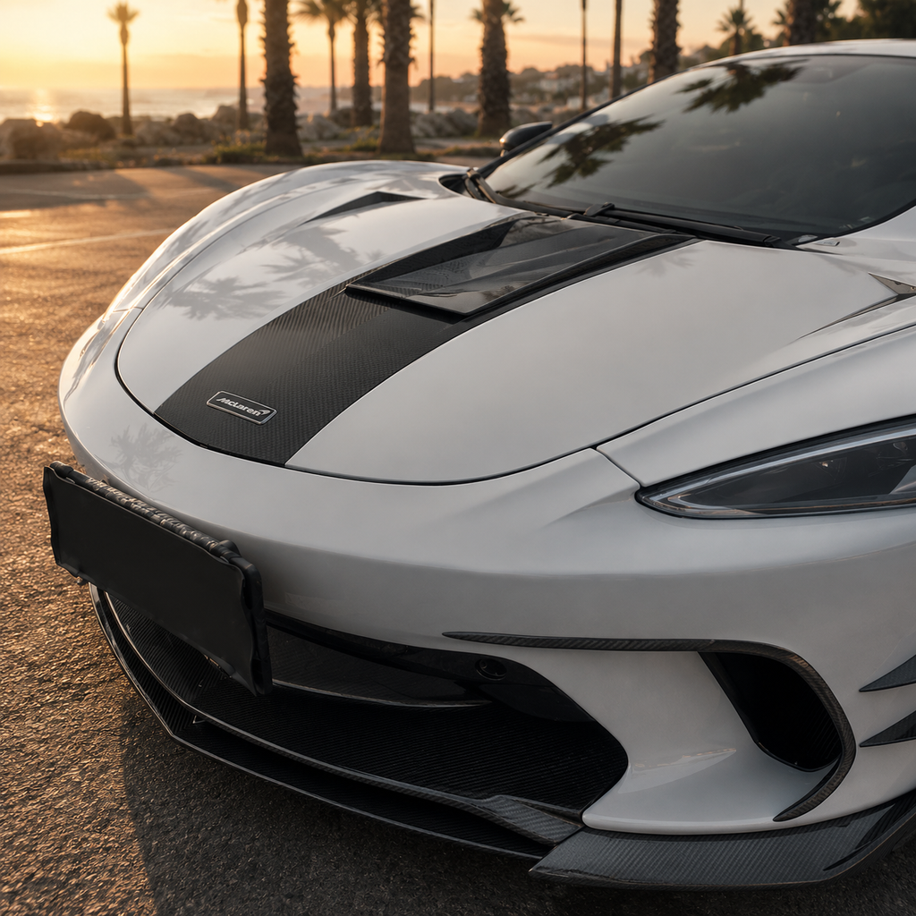 Carbon Series Aerodynamic Front Bumper Lip For McLaren GT