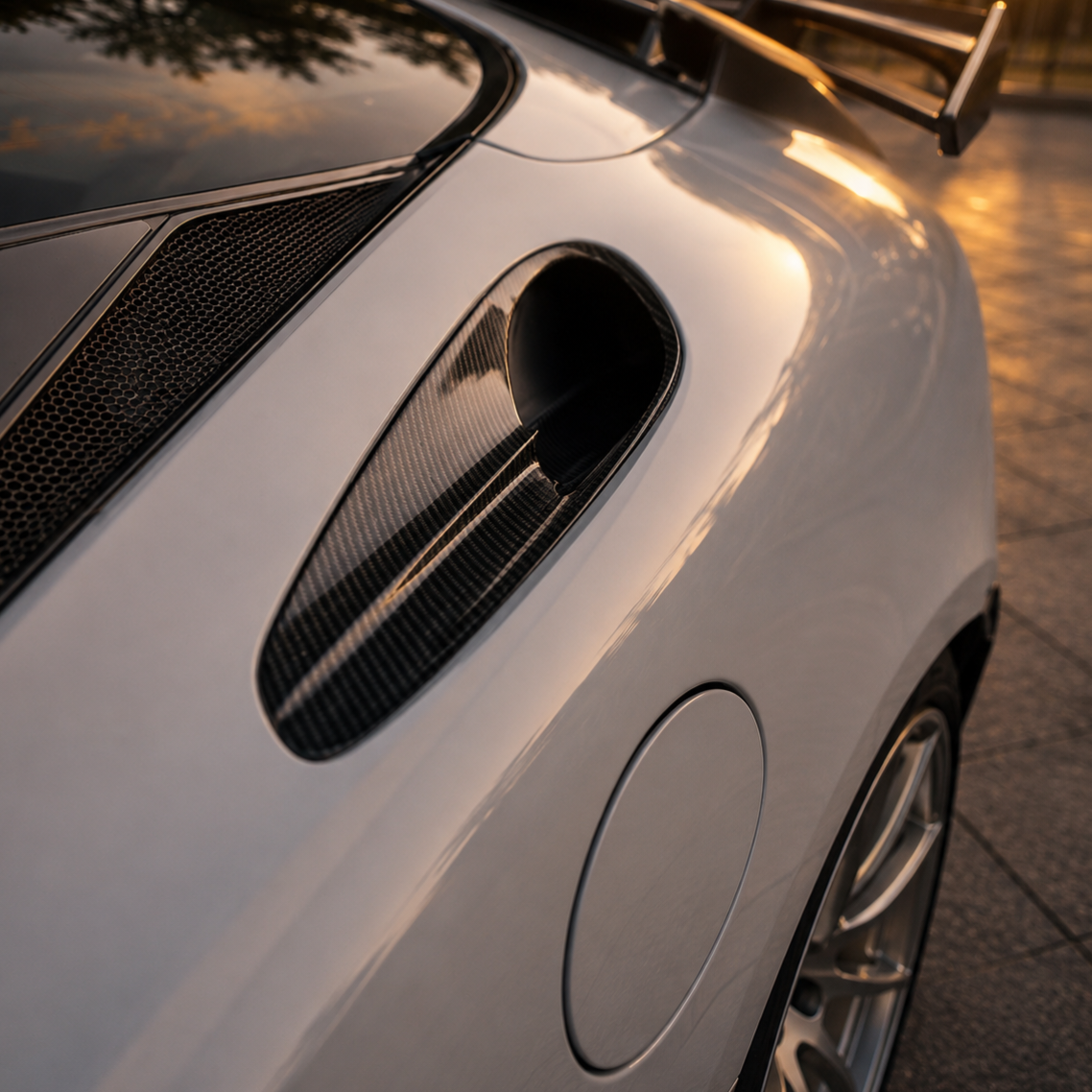 Carbon Series Rear Fender Air Intake Trim Set for McLaren GT