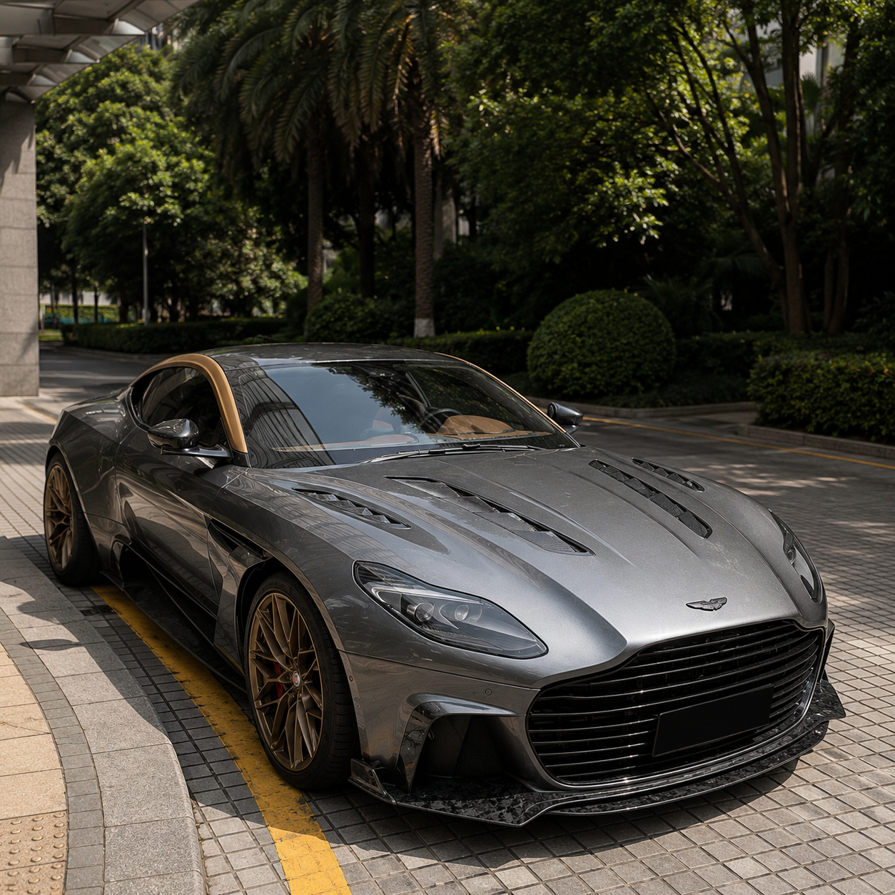 Carbon Series Mansory signature Aerodynamic Bonnet for Aston Martin DB11