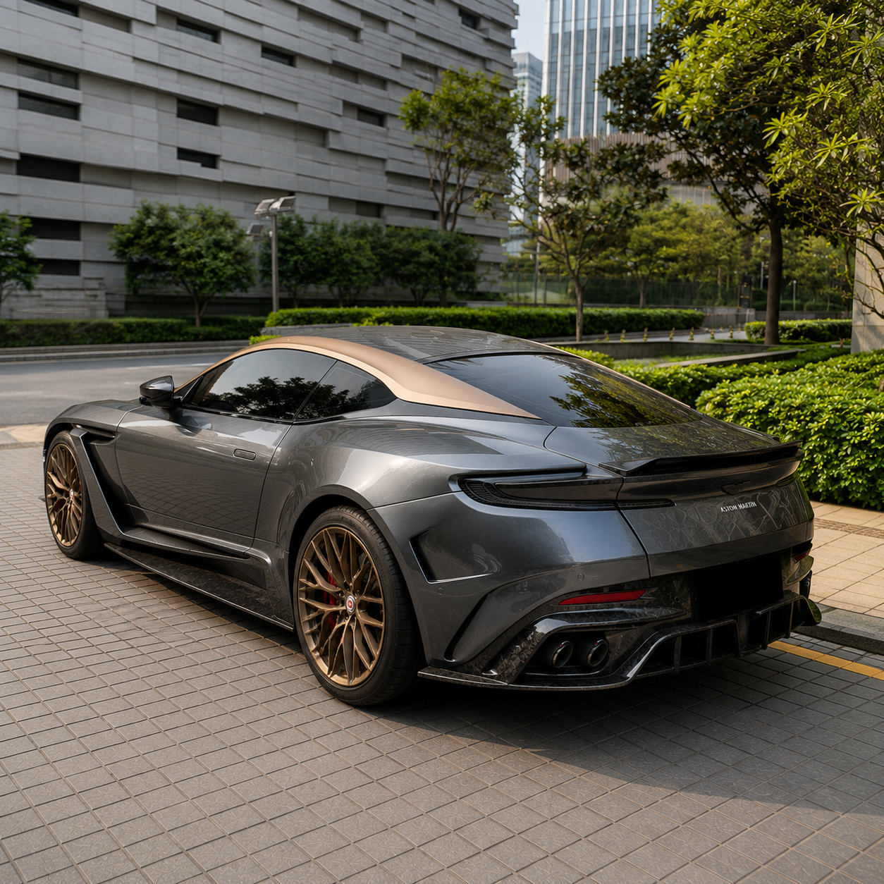 Carbon Series Mansory Signature Aerodynamic Rear Spoiler for Aston Martin DB11