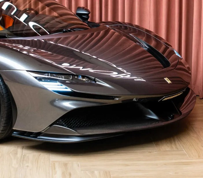 Carbon Series Ferrari Front Bumper Lip For Ferrari SF90